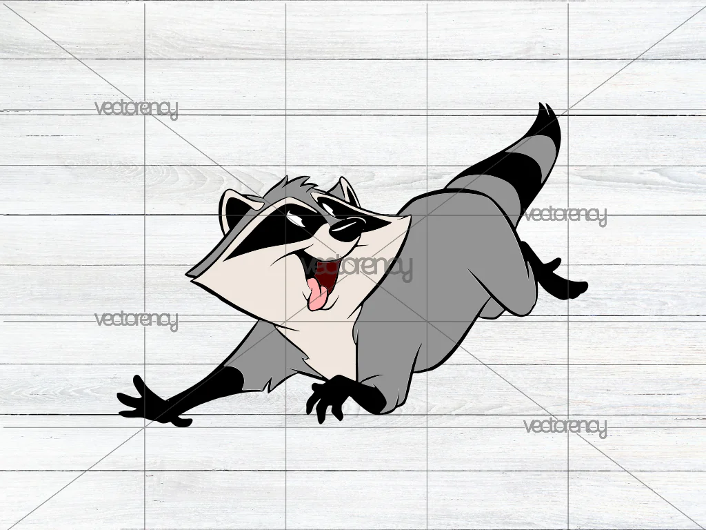 Raccoon Pocahontas Meeko SVG