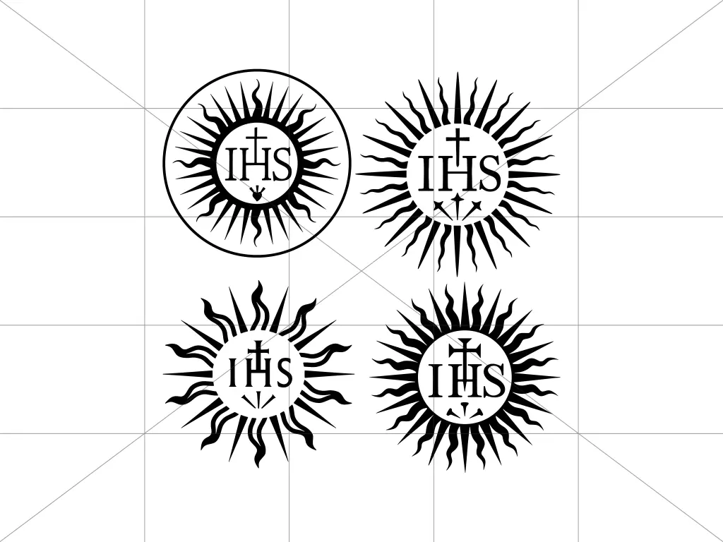 4 IHS Symbol Catholic SVG, PNG and EPS