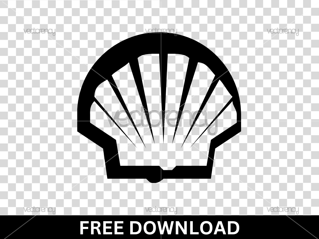 Shell Black Logo Cut File Free