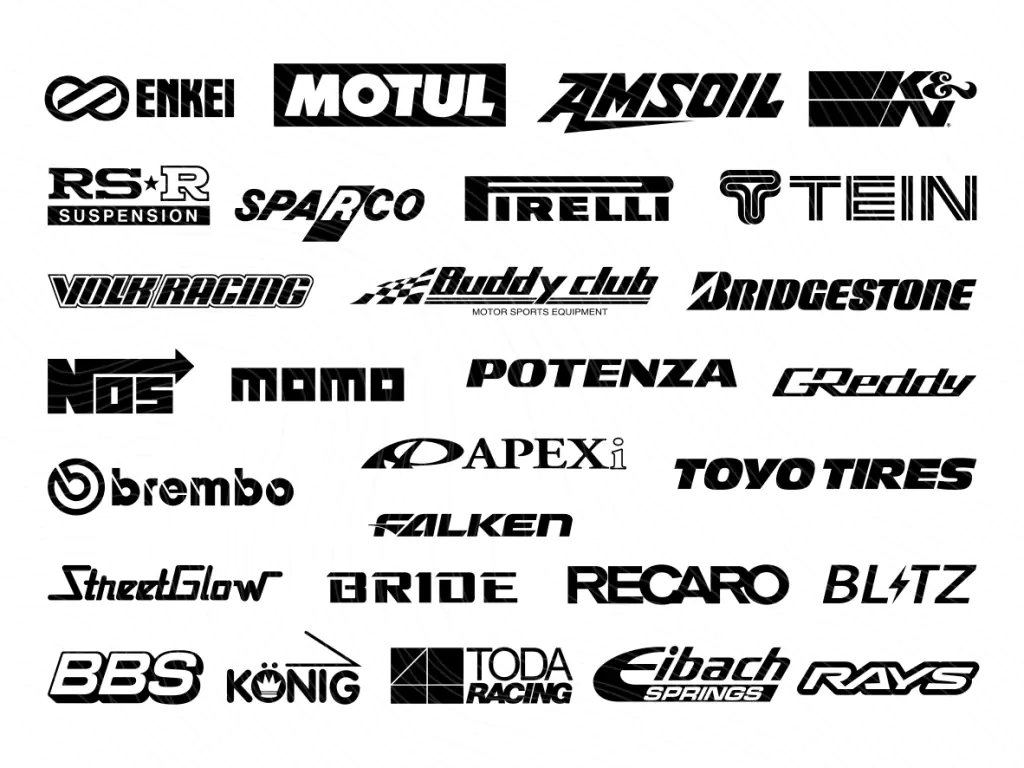 Automotive Sponsor Logos Vector SVG, Konig, Recaro, BBS and More