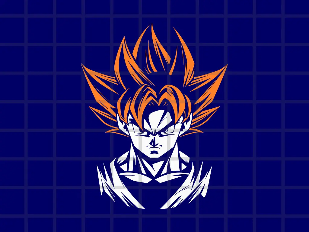 Goku Vector SVG for Sticker