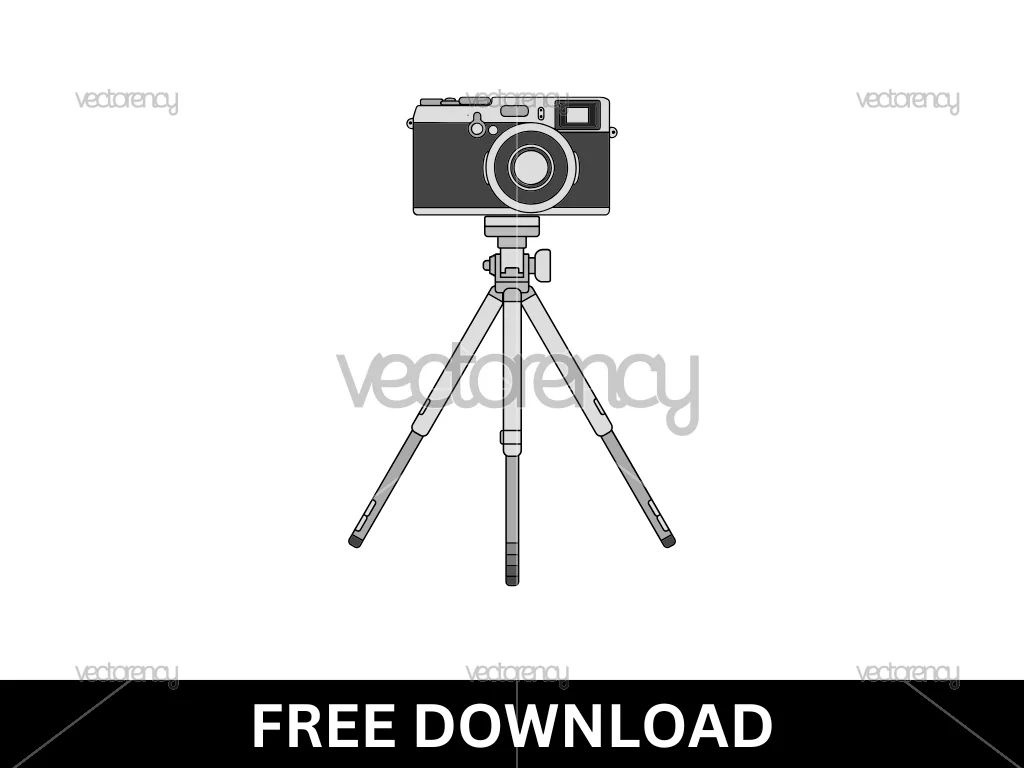 Camera Tripod Illustration Clipart Free Download