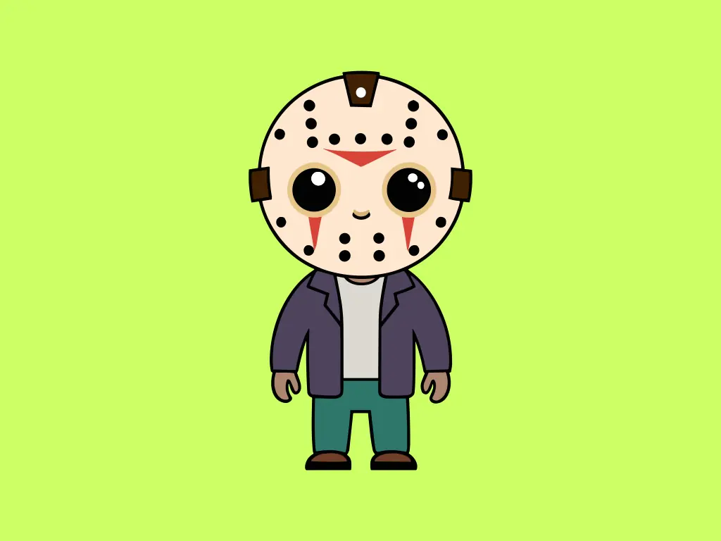 Cute Cartoon Jason Voorhees SVG EPS PNG