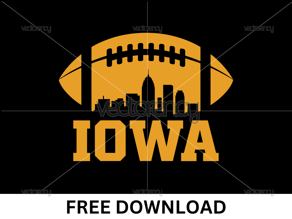 Lowa Football SVG Free Cricut Download