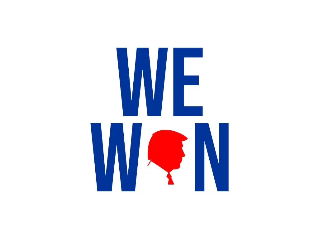 Trump We Won Image SVG Free