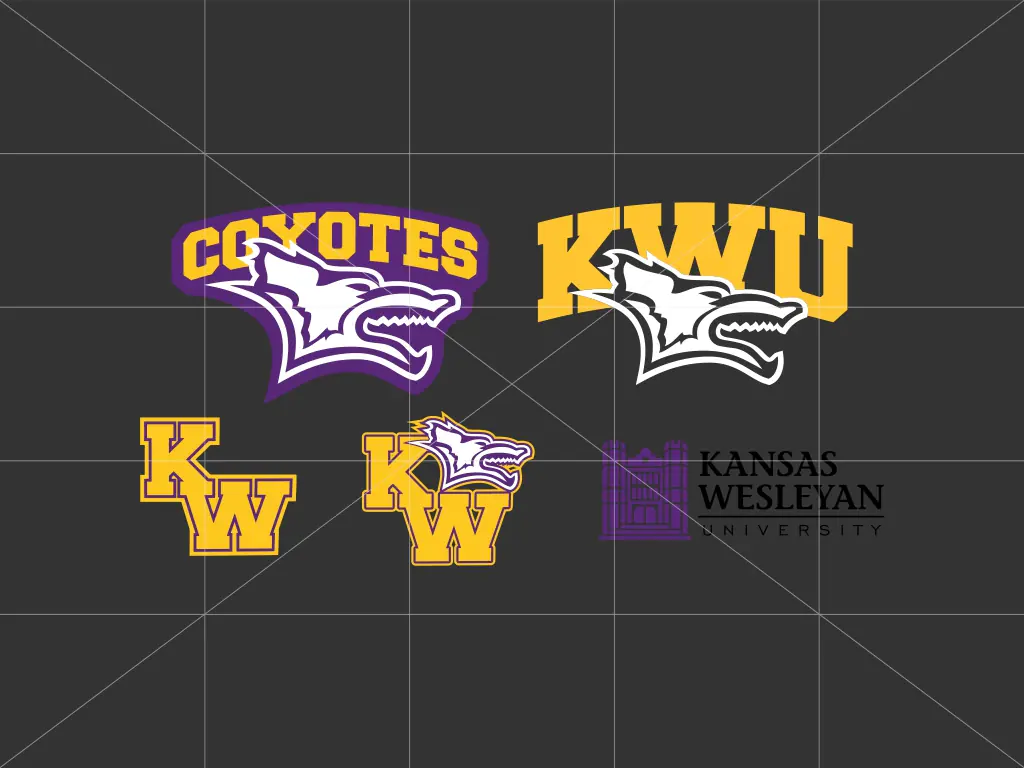 Kansas Wesleyan University SVG - Coyotes KWU Logo