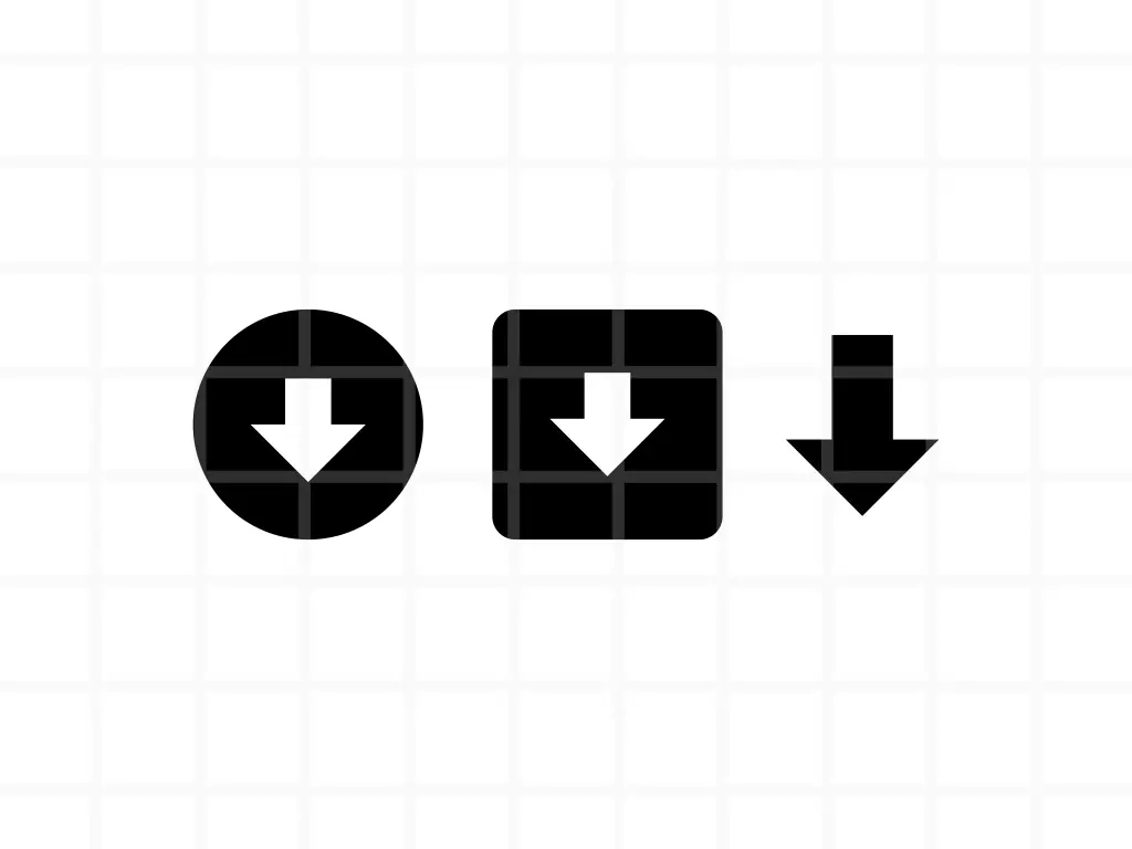 Free Down Arrow SVG