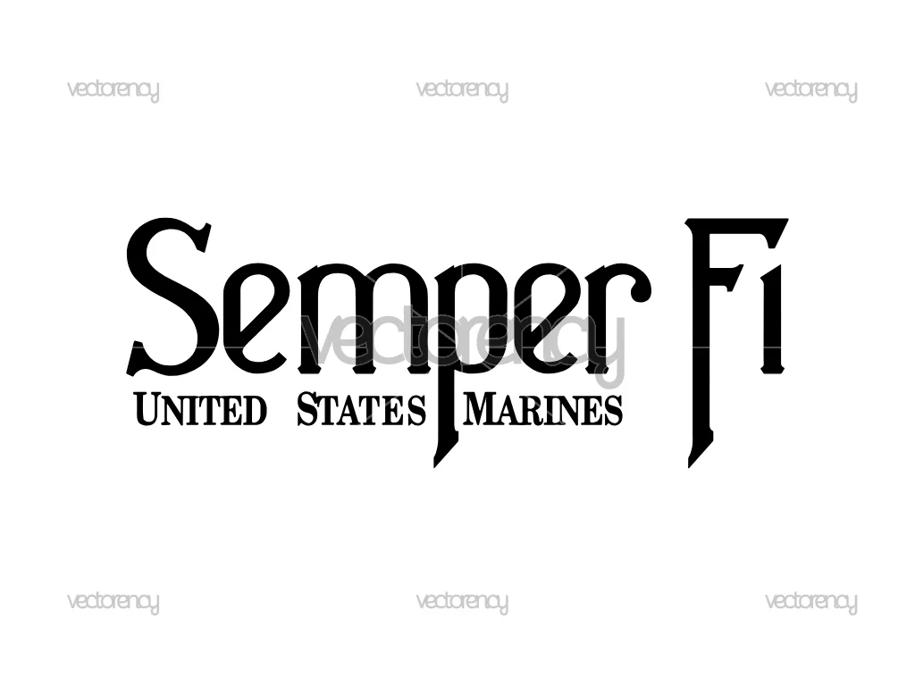 Semper Fi United States Marines SVG