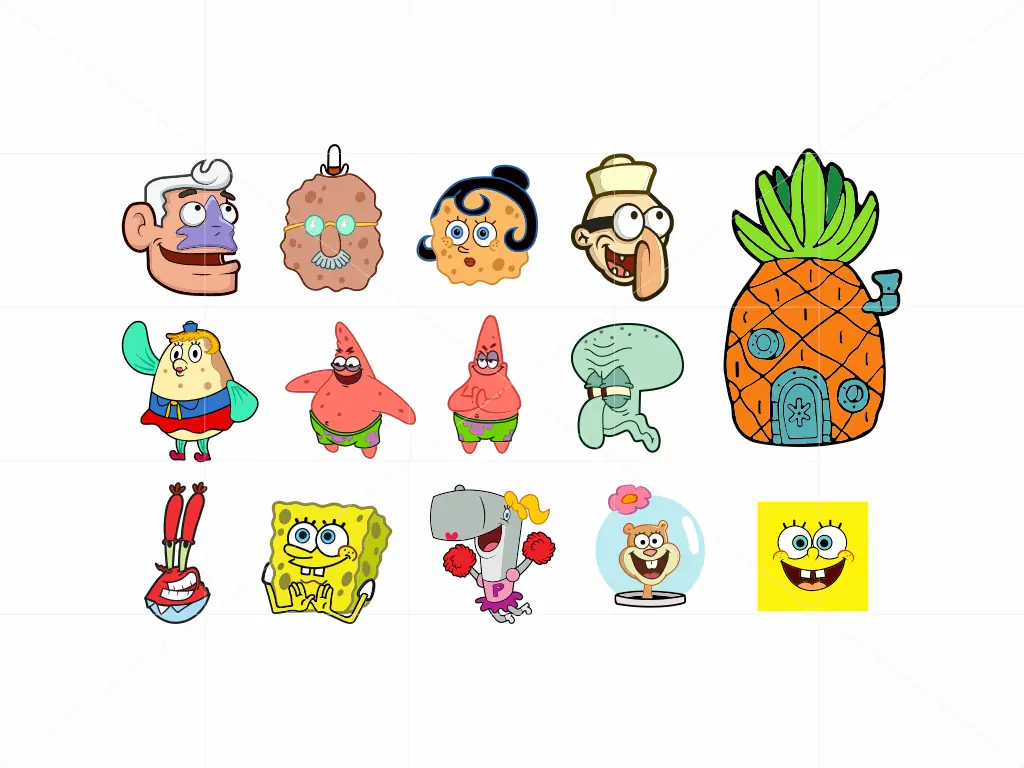 SpongeBob Family SVG Bundle