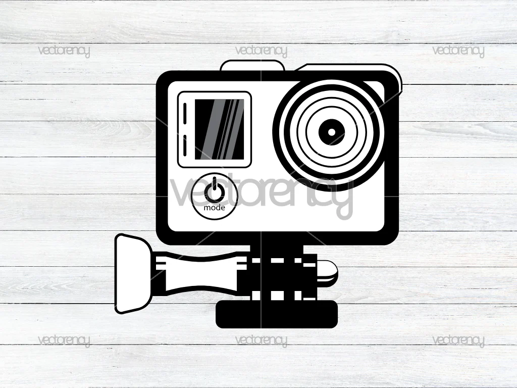 Action Cam Gopro Hero 4 SVG Vector