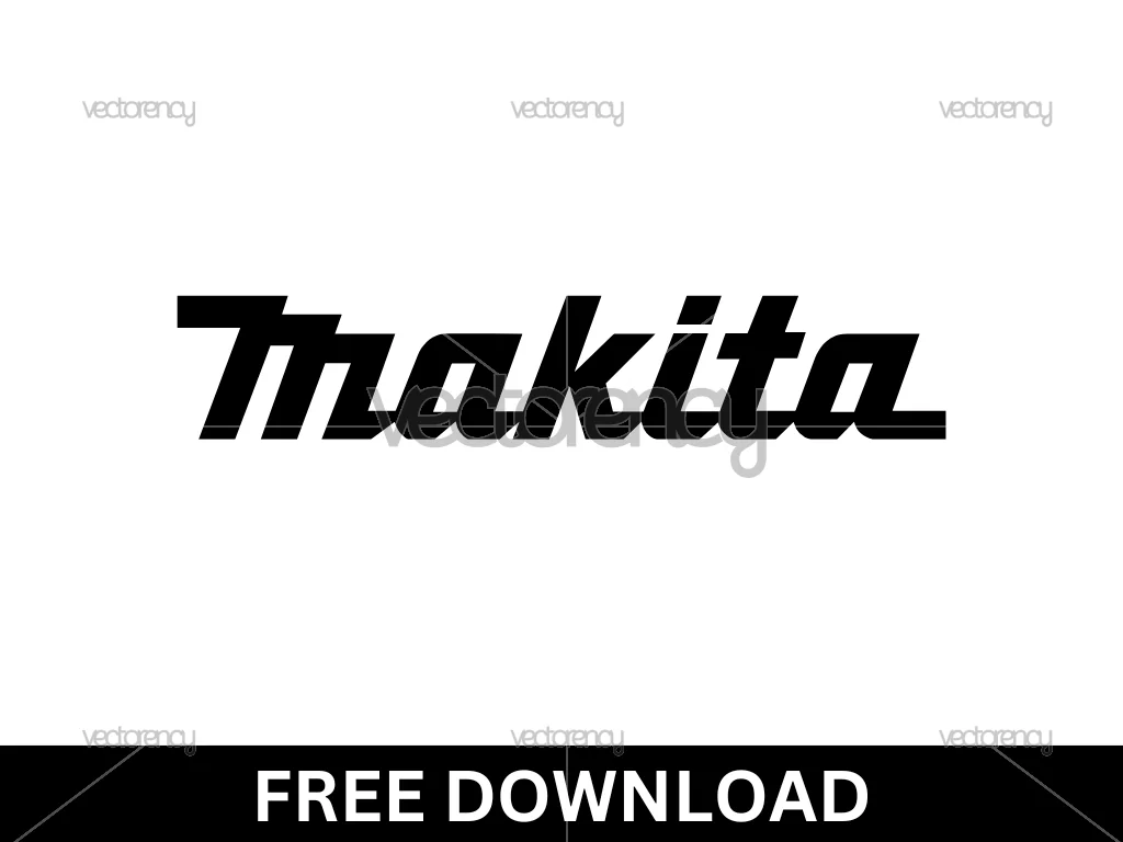 Free Makita Black Logo Vector SVG