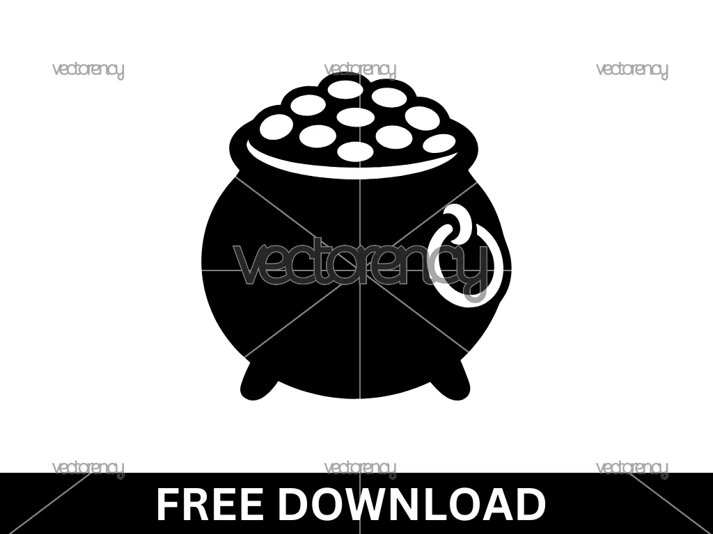 Pot Of Gold SVG Clipart Free Download