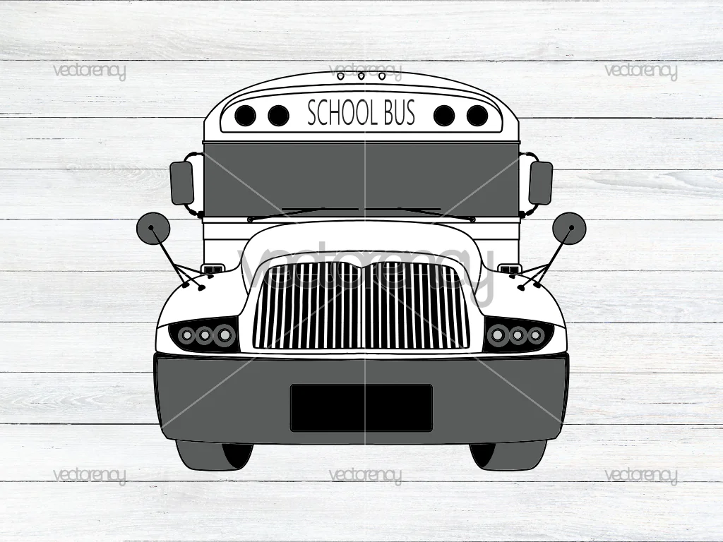 School Bus Clipart SVG PNG Vector