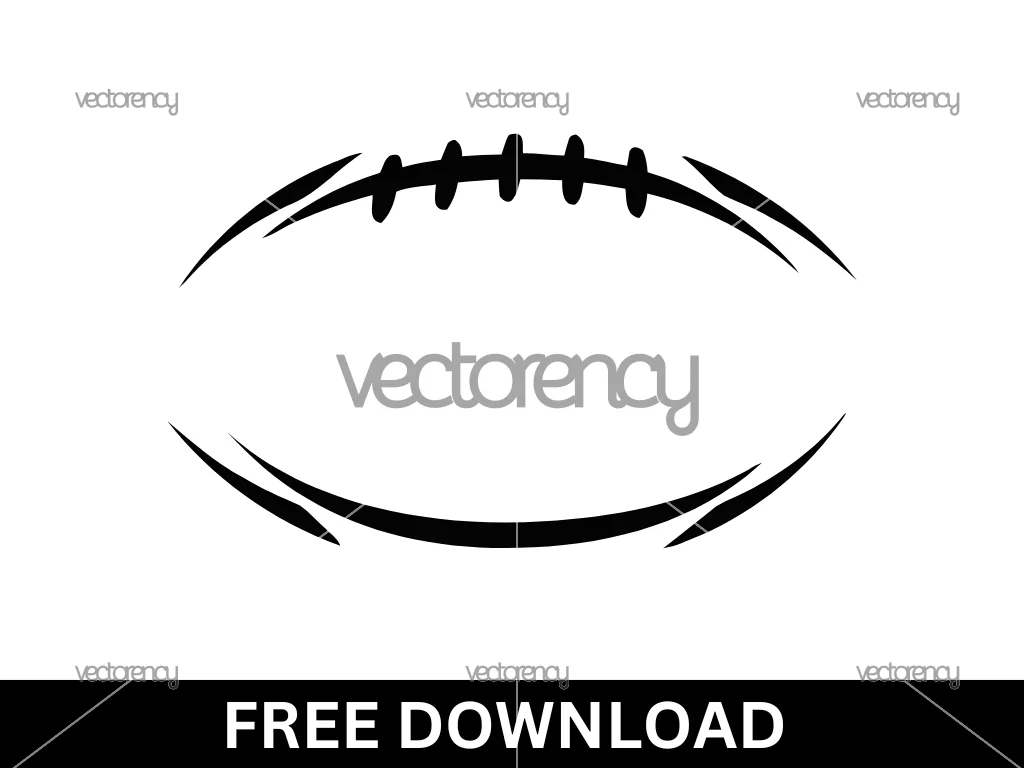 Half Football SVG Free