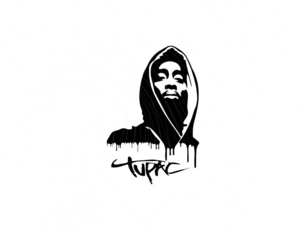 TuPac 2Pac Shakur Silhouettes SVG Drip | Vectorency