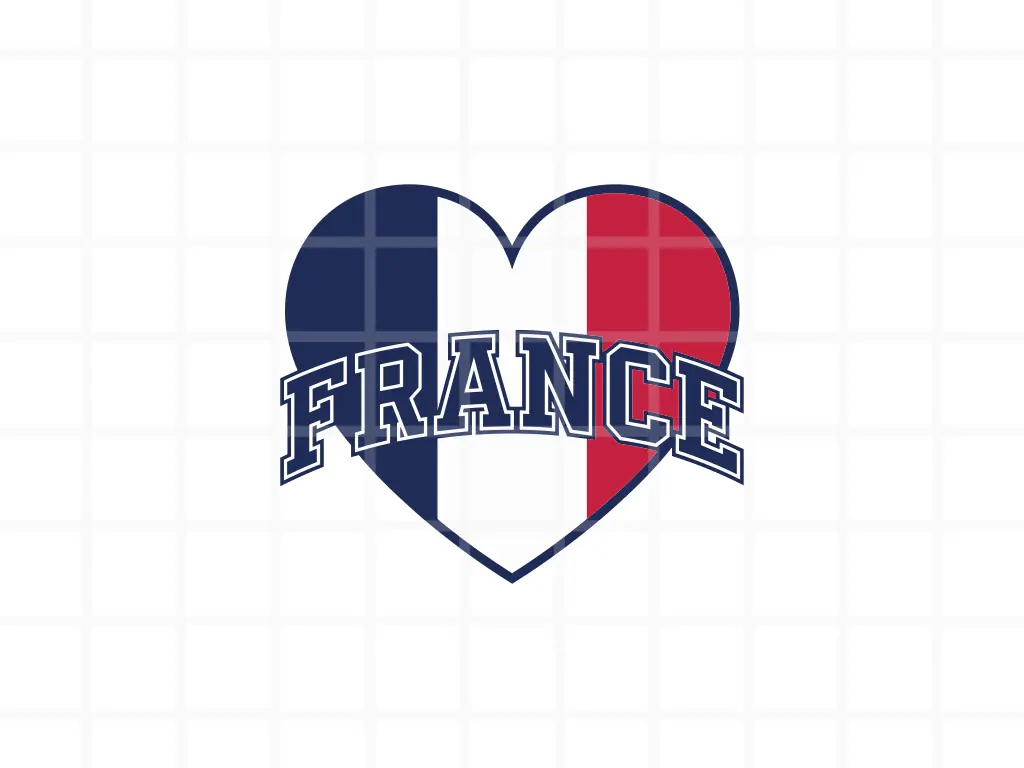 Love France Vector Design