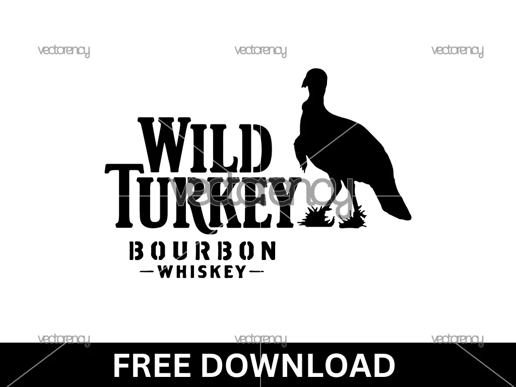 Free SVG Wild Turkey Bourbon Whiskey SVG