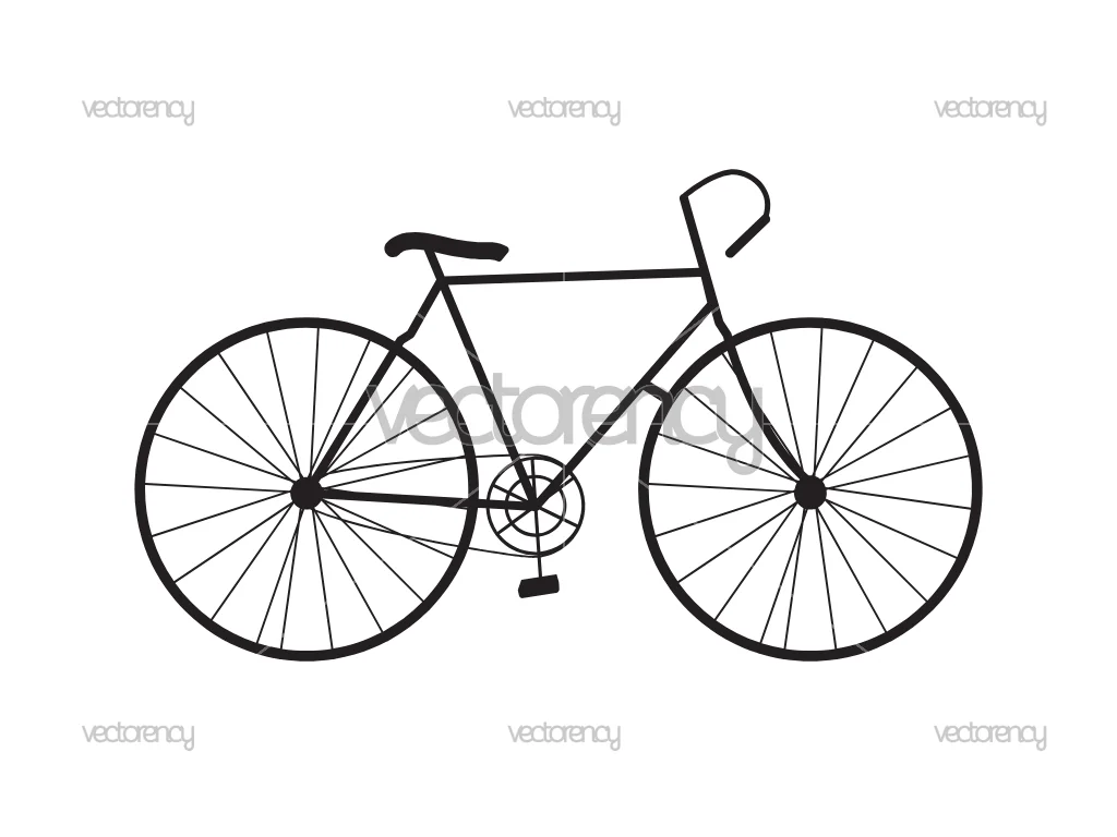 Clip Art Vintage Bicycle SVG