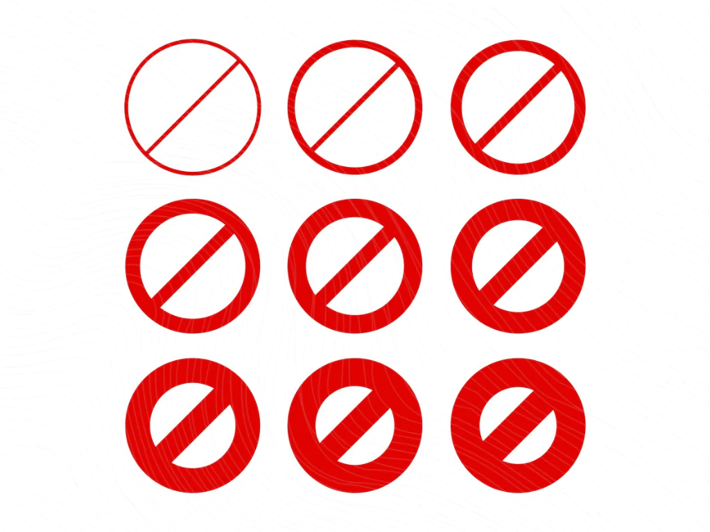 Banned Sign SVG Vector Image Download