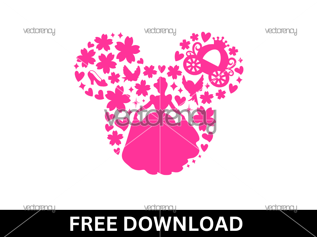 Princess Cinderella SVG Free