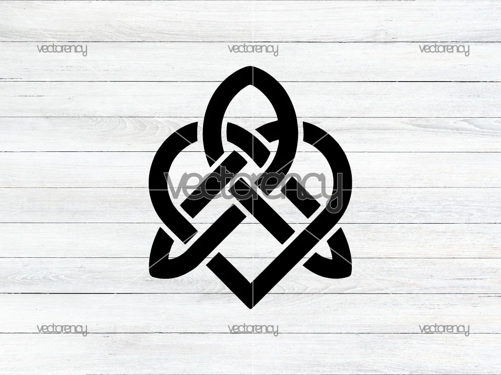 Celtic Knot SVG Files, Triquetra Cut Files Vector Clip Art CnC Files