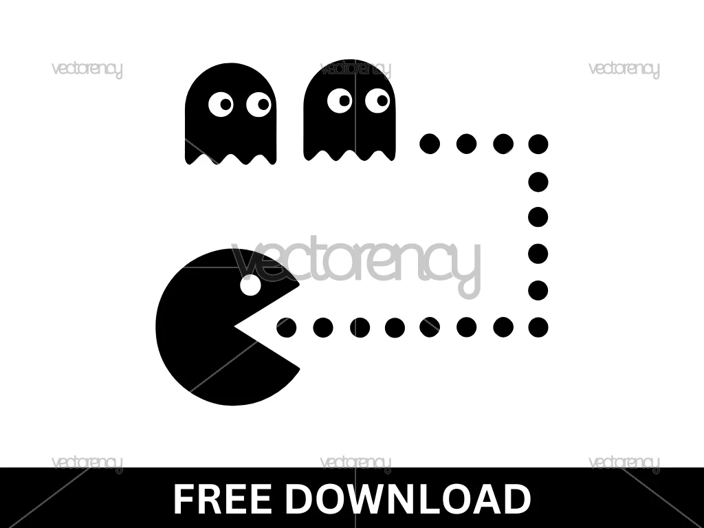 Free Pacman SVG Cut File