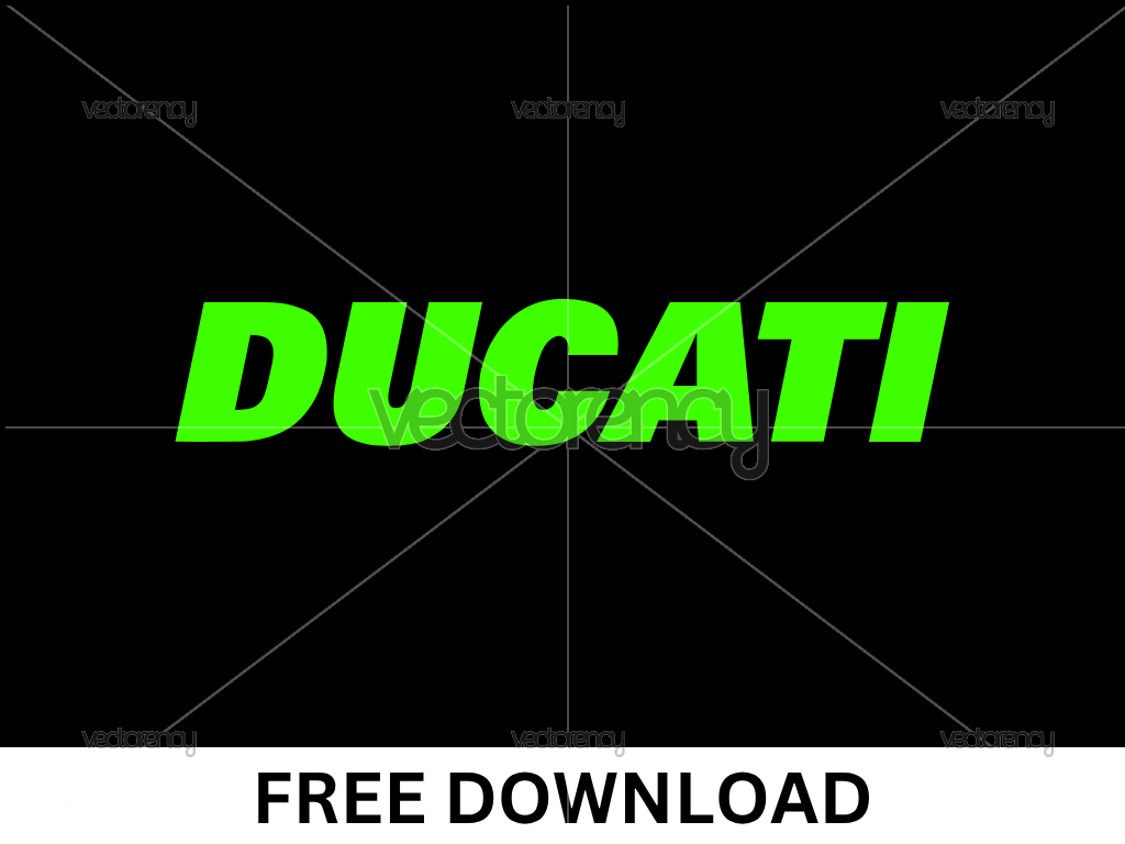 Free SVG Ducati Text Logo