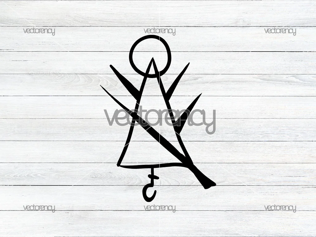 Yellowjackets Rune Symbol SVG, Tribal Rune Cut File, Yellowjackets Vector Design