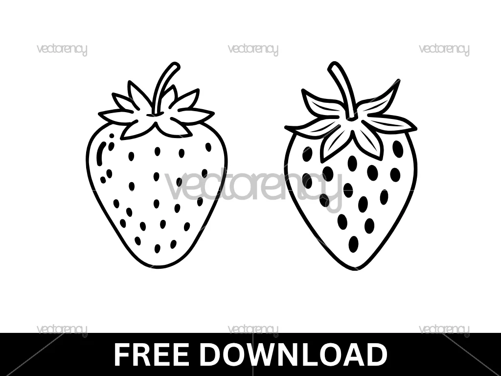 Strawberry Clipart SVG Cricut Free