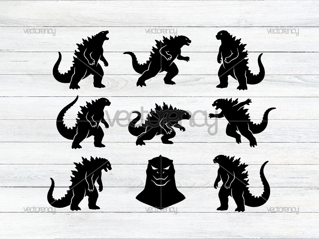 Godzilla SVG Image Vector