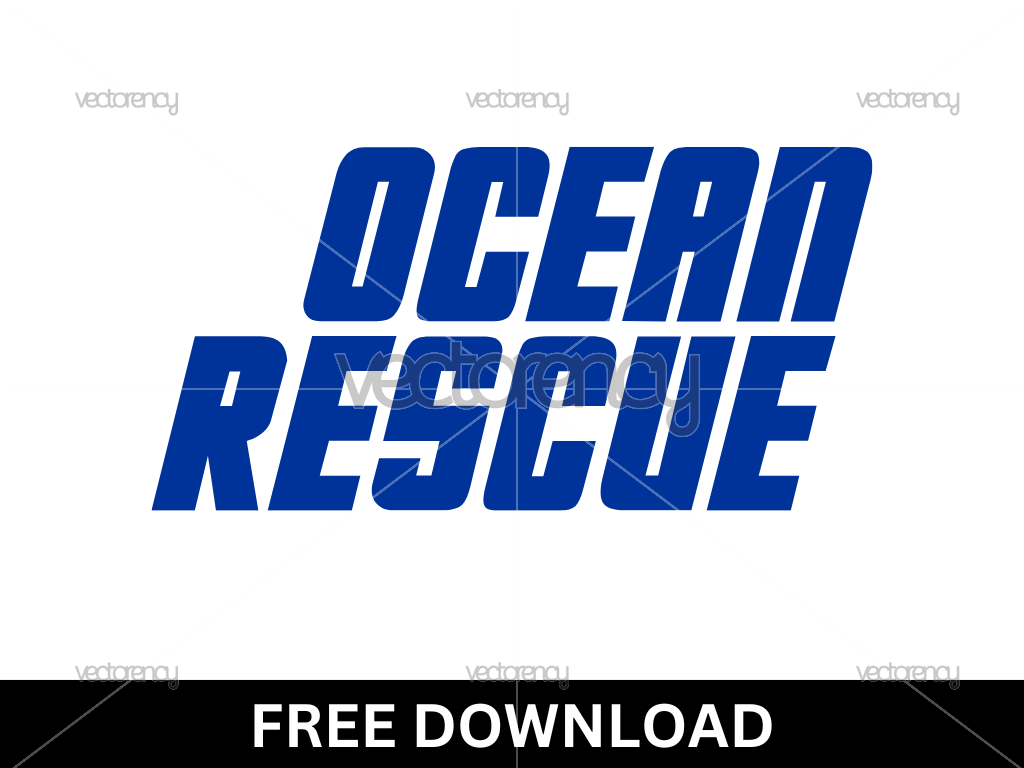 Ocean Rescue Sticker Cut File SVG Free