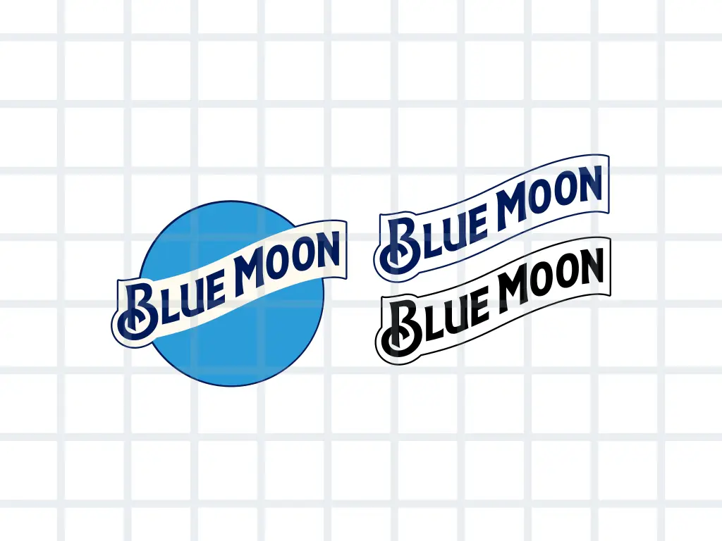 Blue Moon Beer Logo SVG EPS PNG