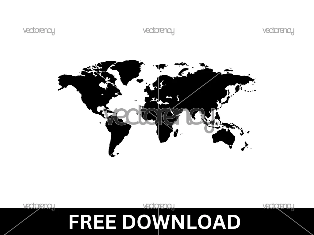 Free World Map SVG