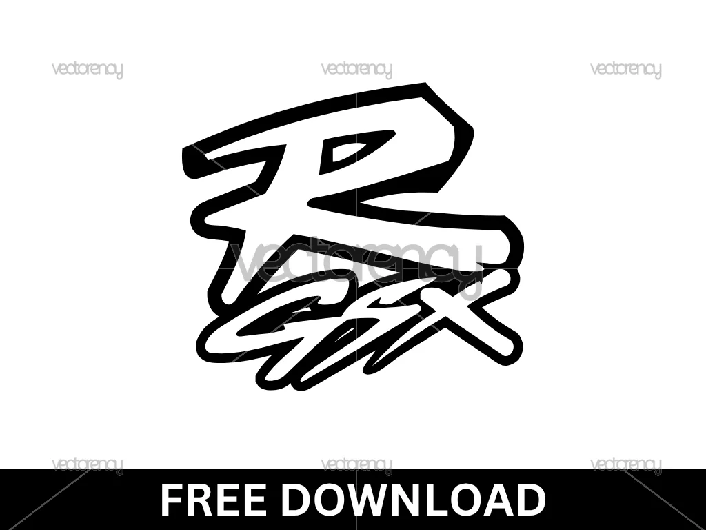 Suzuki GSX R Outline Logo SVG Free