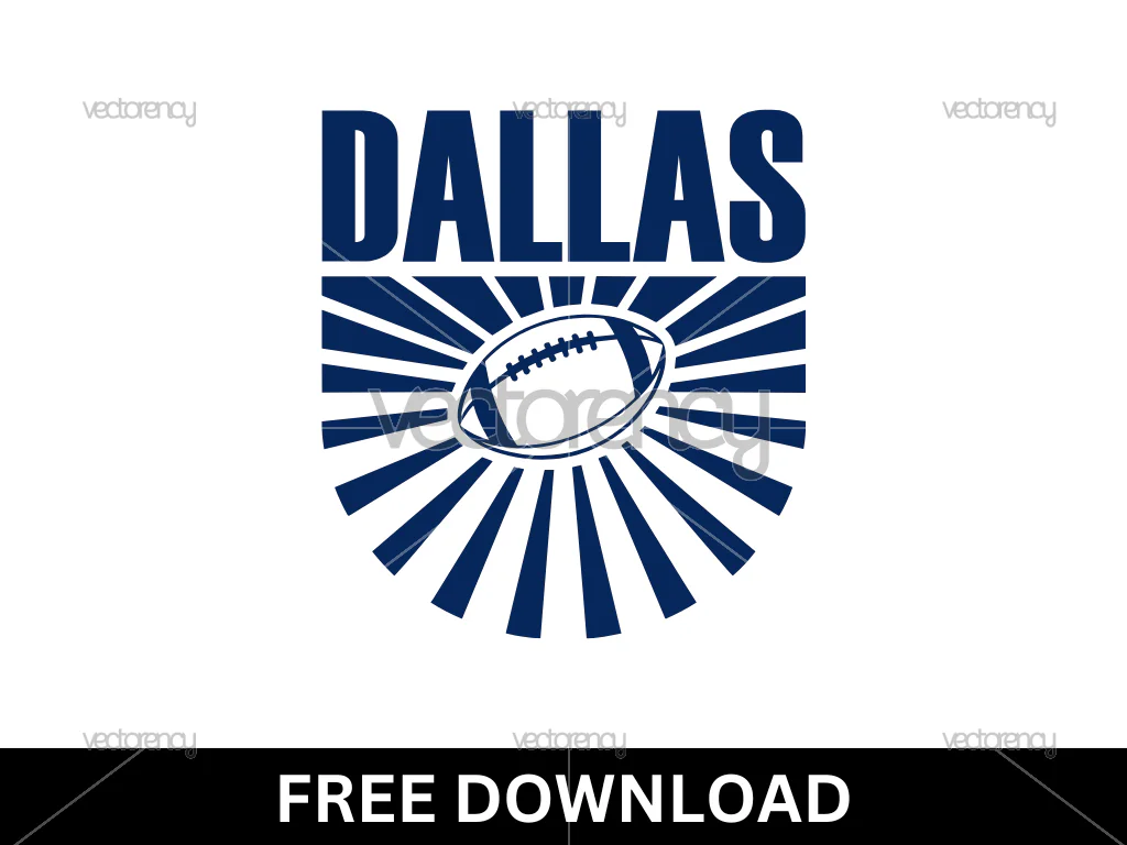 Dallas Football Design SVG Free Download