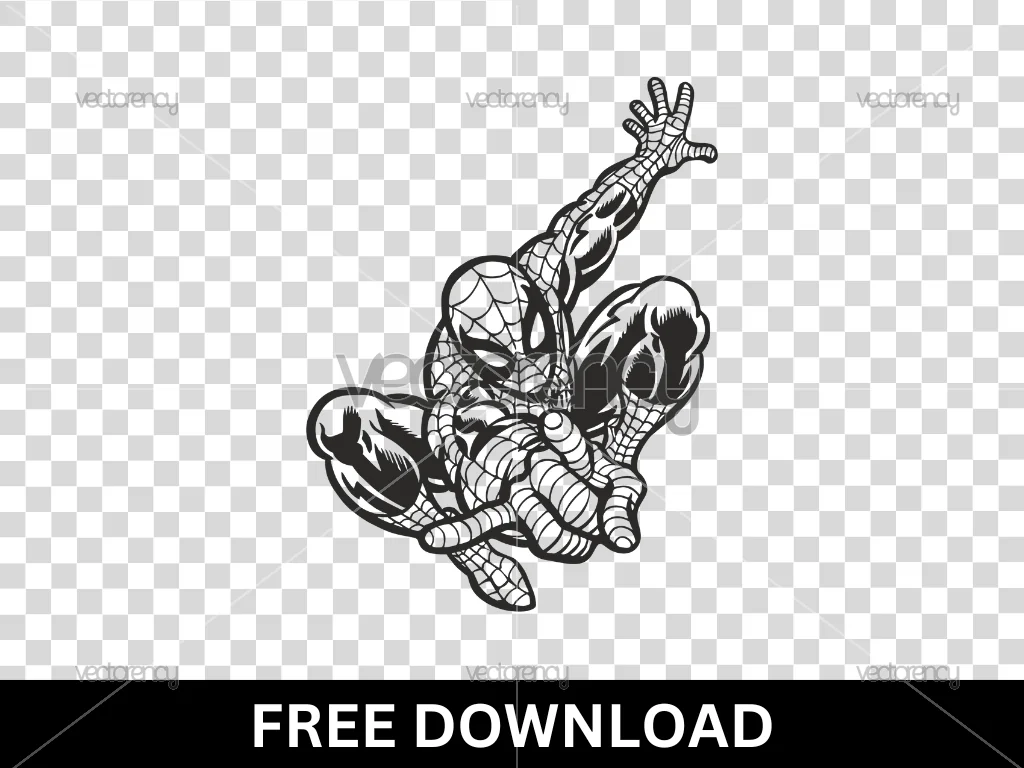 Free Spiderman PNG | High Quality Superhero Clipart | Transparent Background
