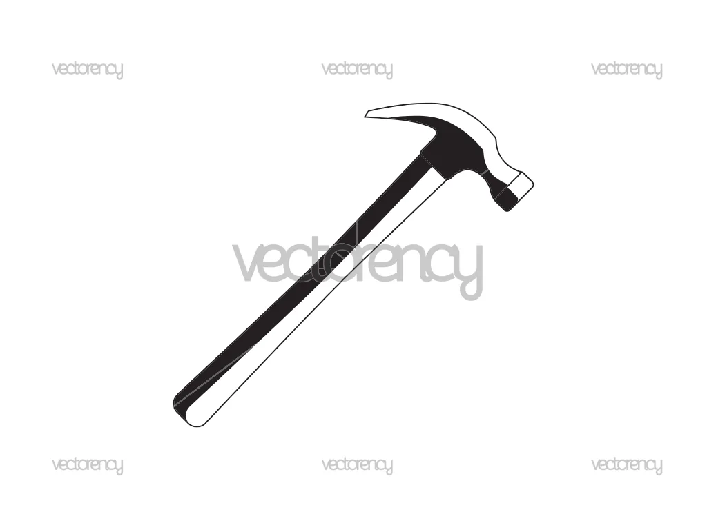 Hammer SVG Vector Image