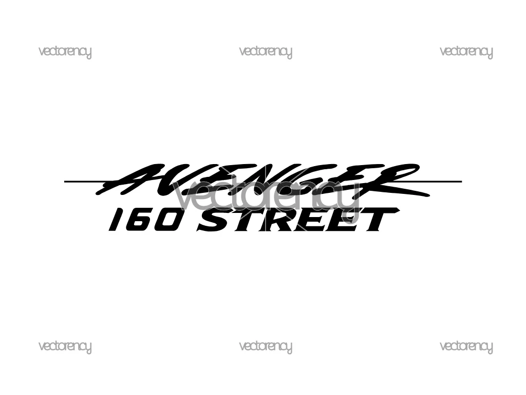 Avenger Street 160 Street Logo SVG Vector Bajaj