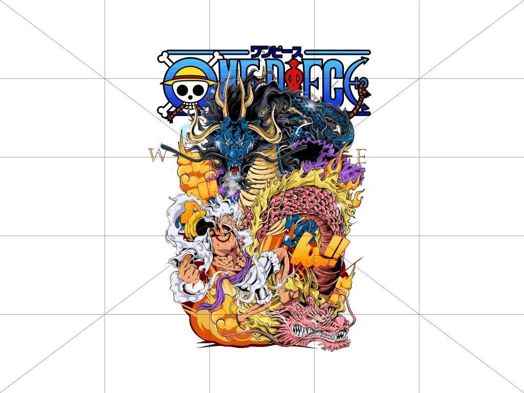 Anime One Piece PNG for DTF Printing