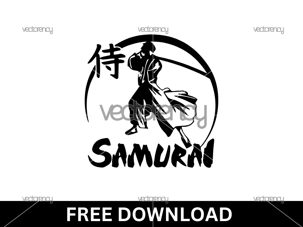 Ninja Great Japanese Samurai Warrior SVG Free
