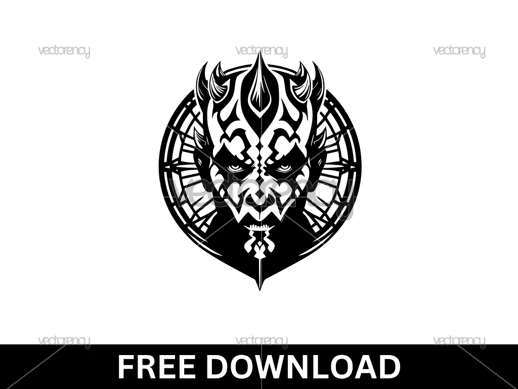 Darth Maul Vector Star Wars SVG Free