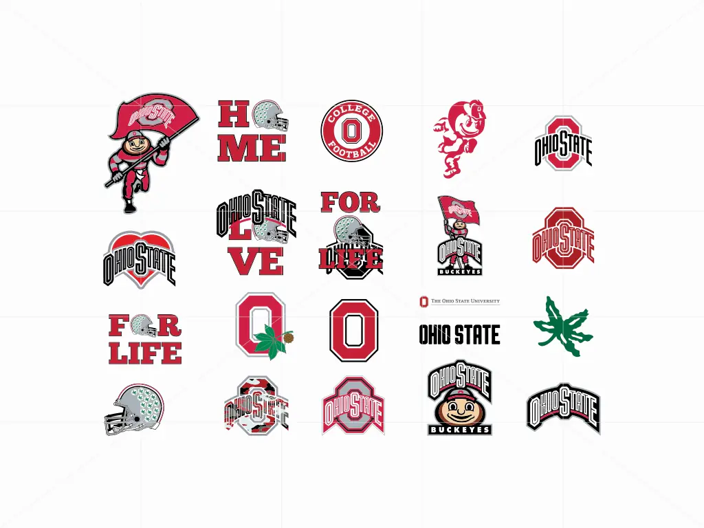 Ohio State Buckeyes SVG - NCAA Logo Clipart Vector