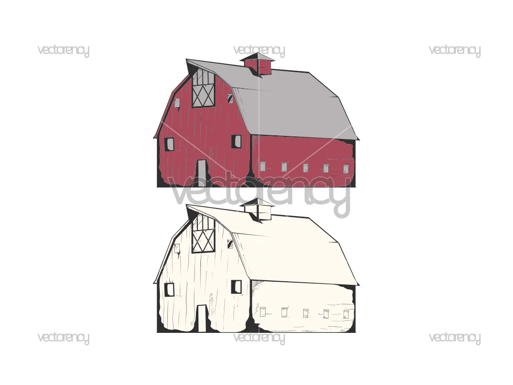 Barn House SVG