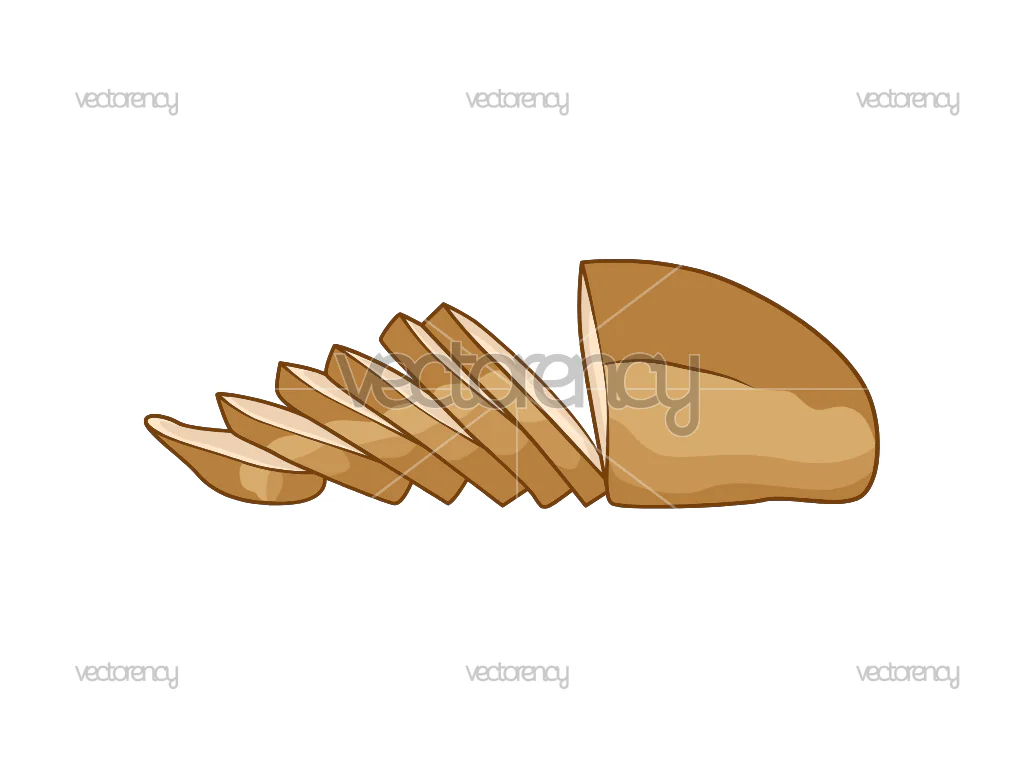 Sliced Bread SVG Vector Illustration