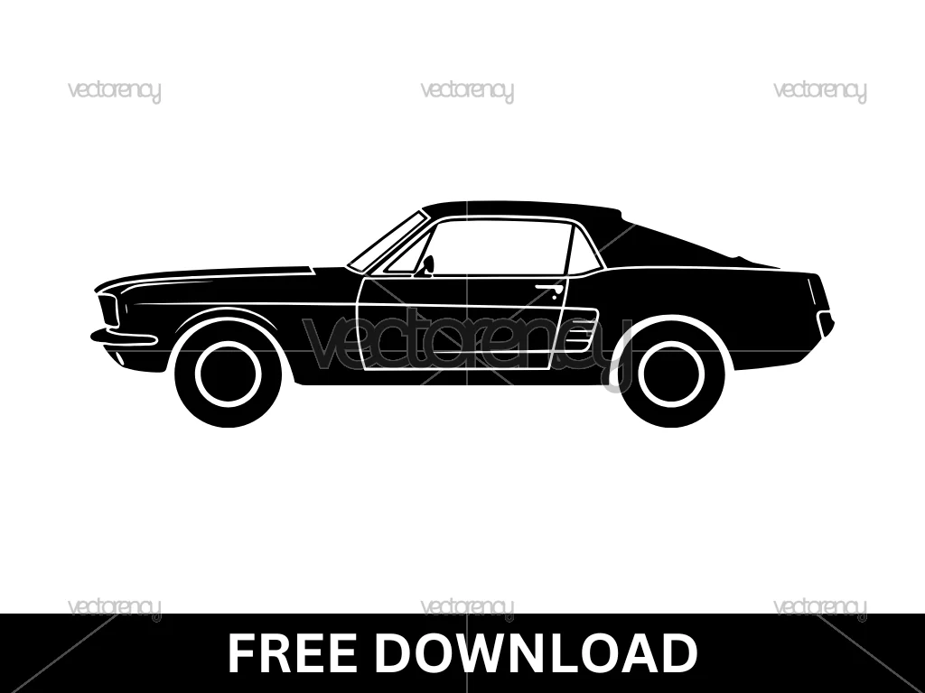Free Mustang Car SVG