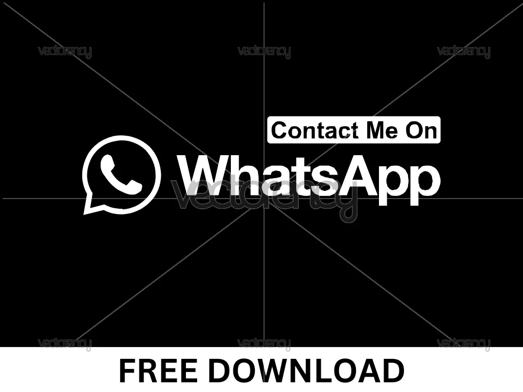 Contact Me On Whatsapp SVG Free