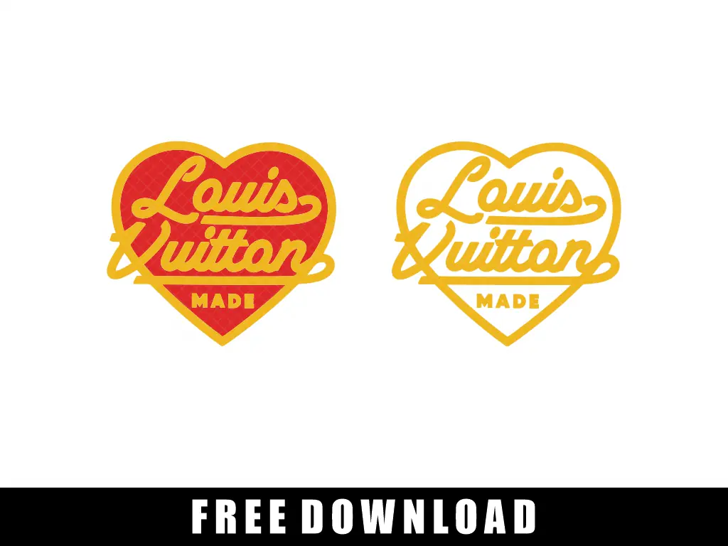 Louis Vuitton Heart Logo SVG Free Download