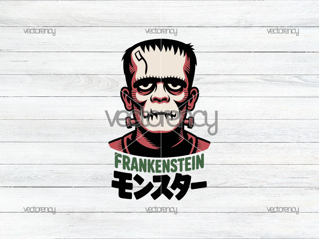 Frankenstein SVG Vector PNG DTF Design
