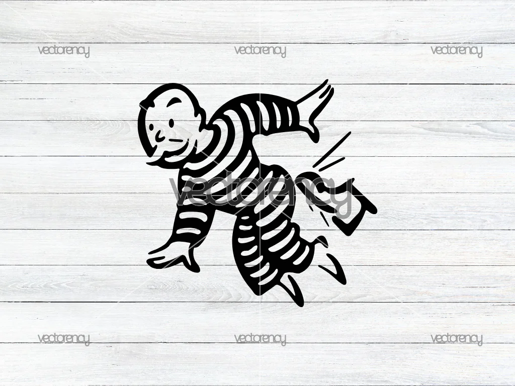 Monopoly Man Jail SVG