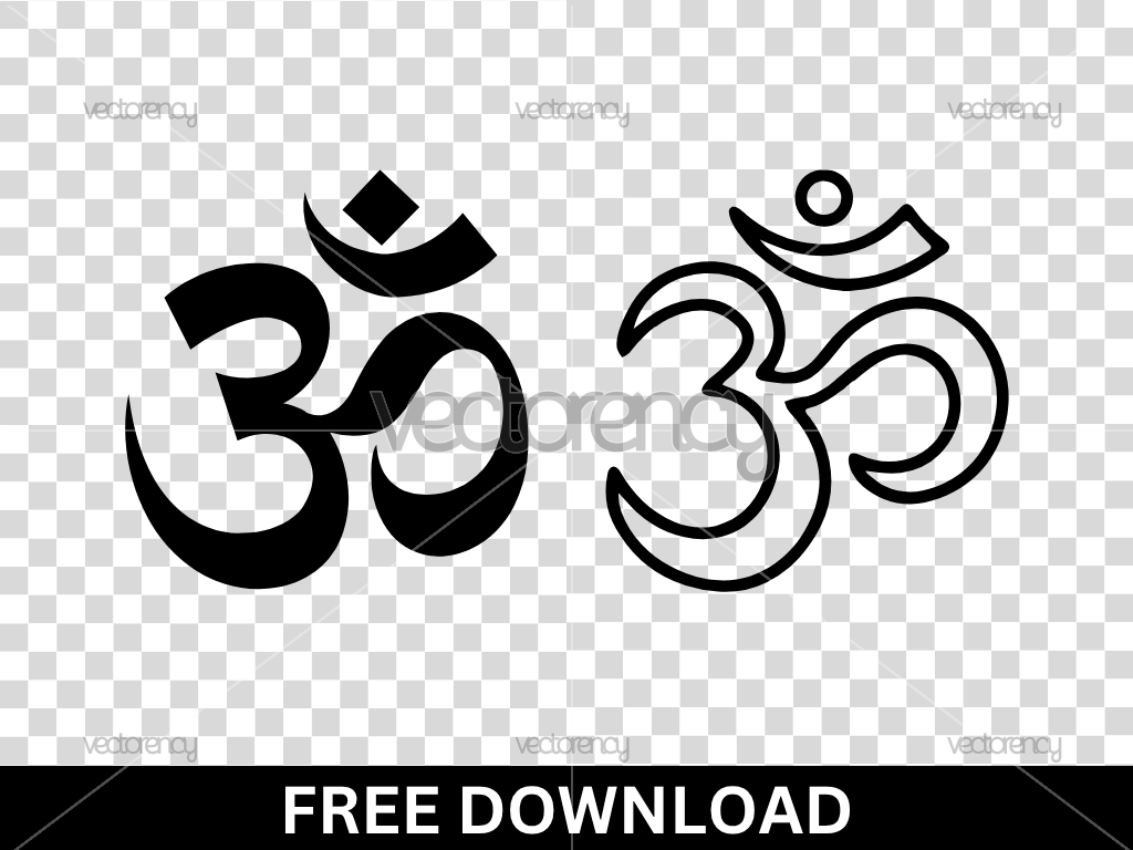 Om symbol Shiva Hinduism SVG Free